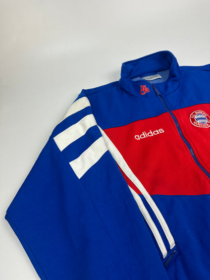 Vintage Adidas F.C. Bayern München Trackjacket blau/rot Gr. L