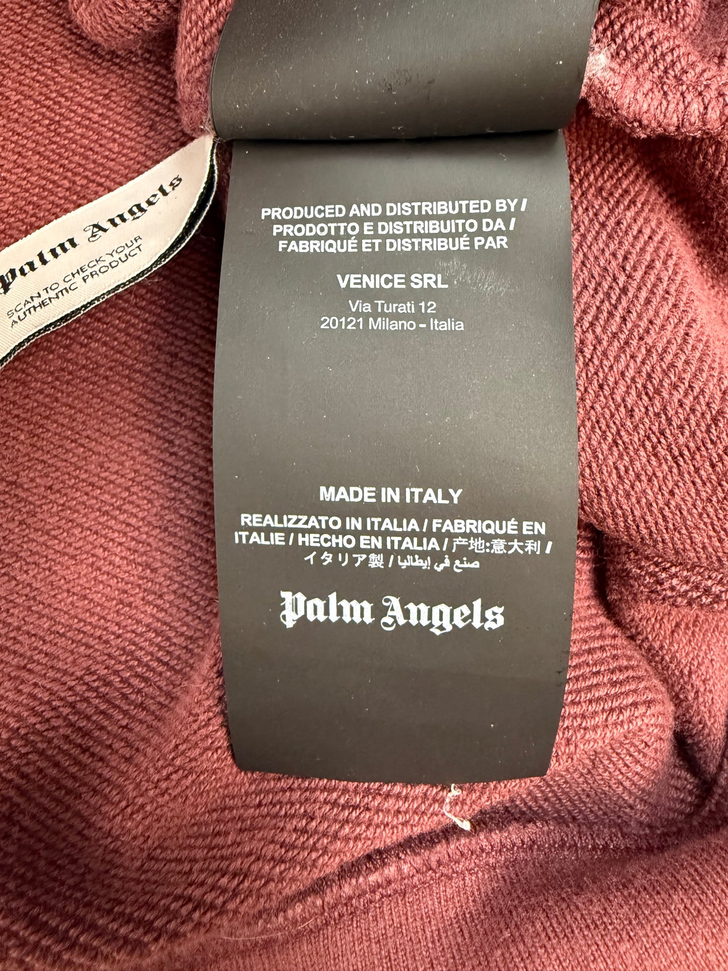 Palm Angels Pullover dunkelrot Gr. L