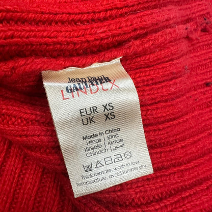Vintage Jean Paul Gaultier Pullover Rot XS