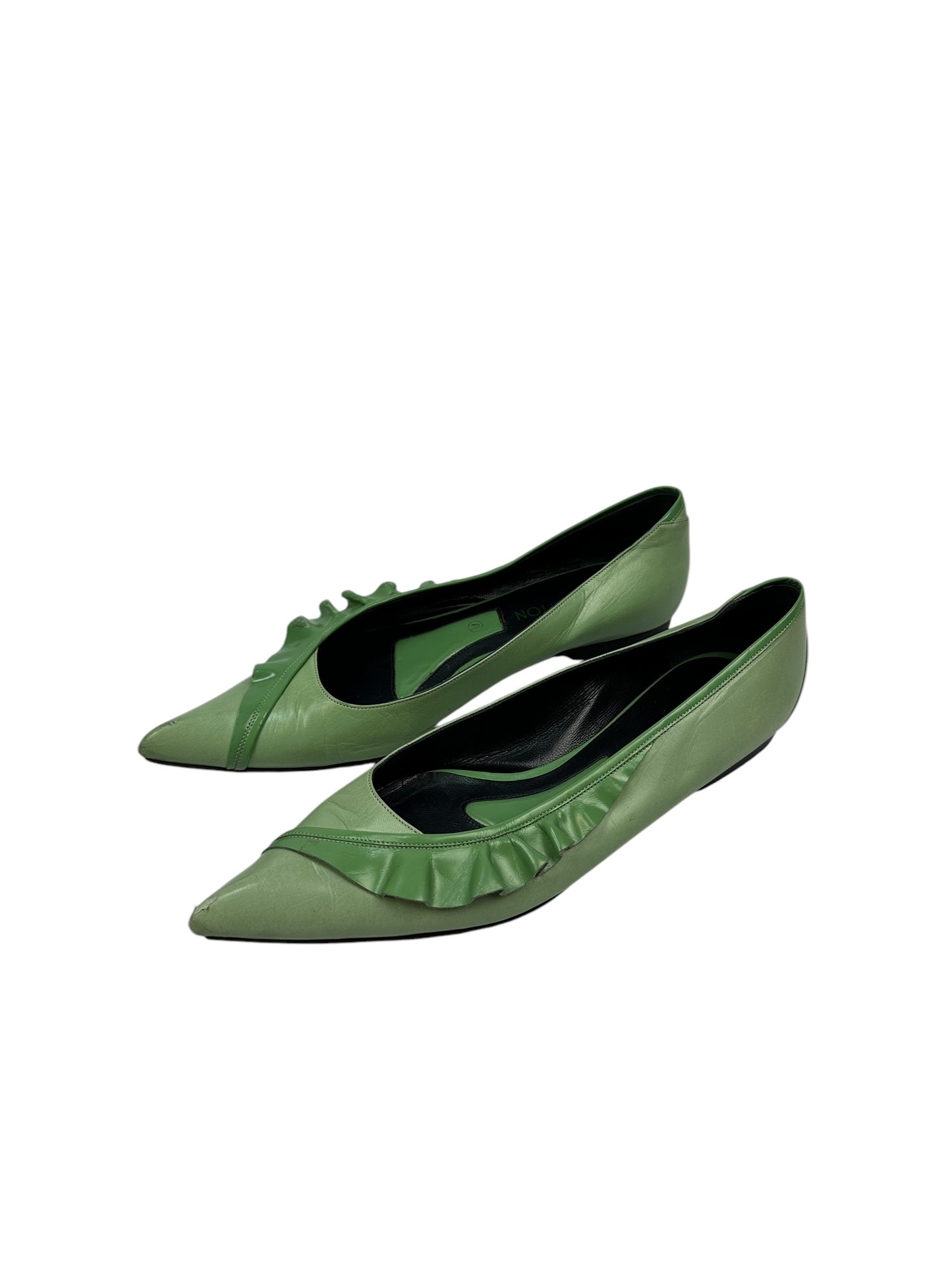Vintage Louis Vuitton Ballerinas grün Gr.39