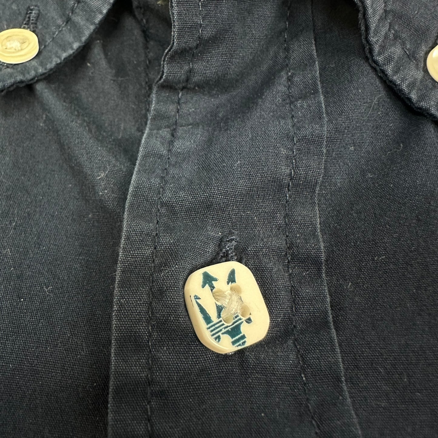 Vintage La Martina x Maserati Hemd Navy blau M