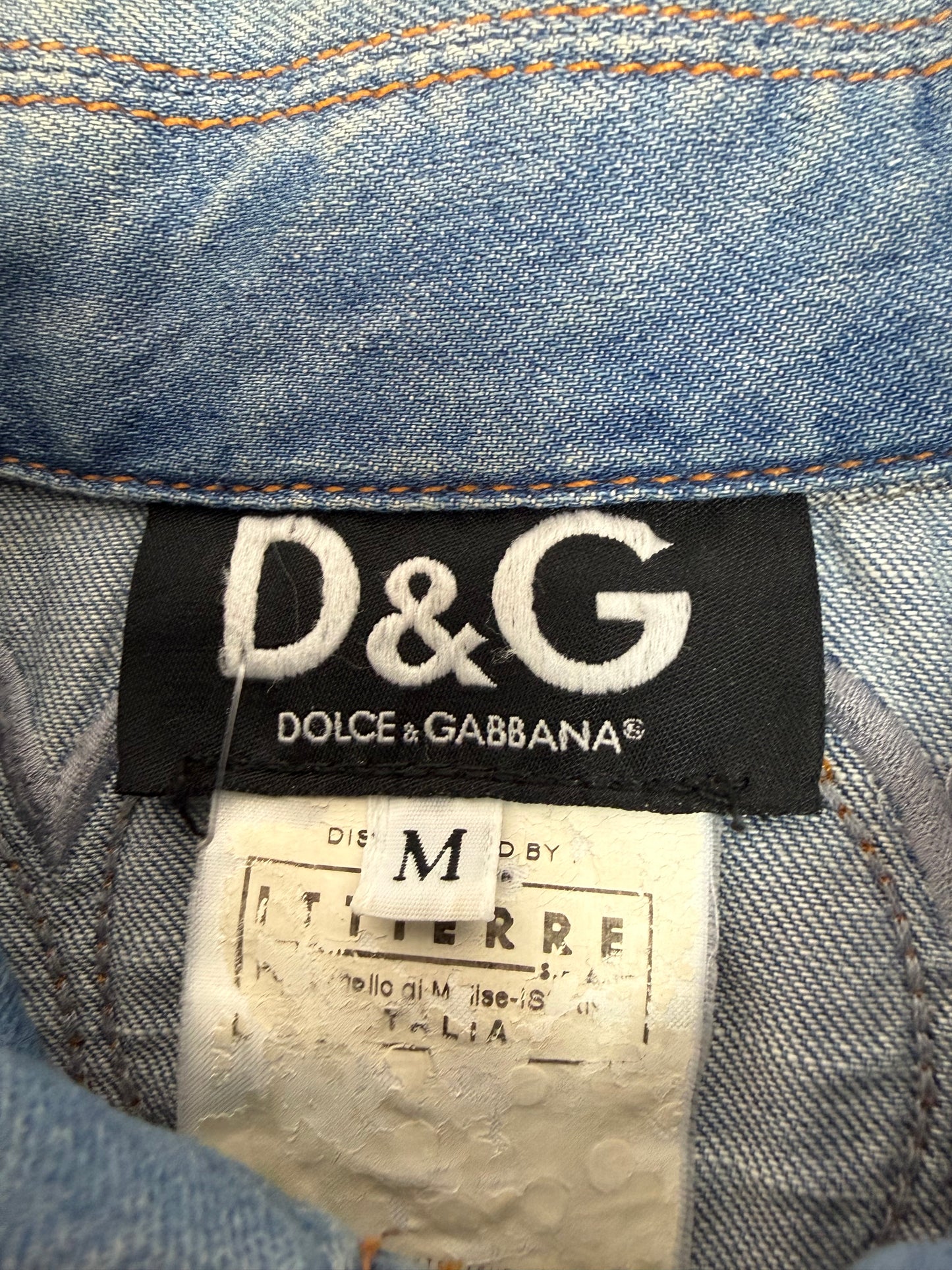 Vintage Dolce & Gabbana Jeansjacke blau Gr. M