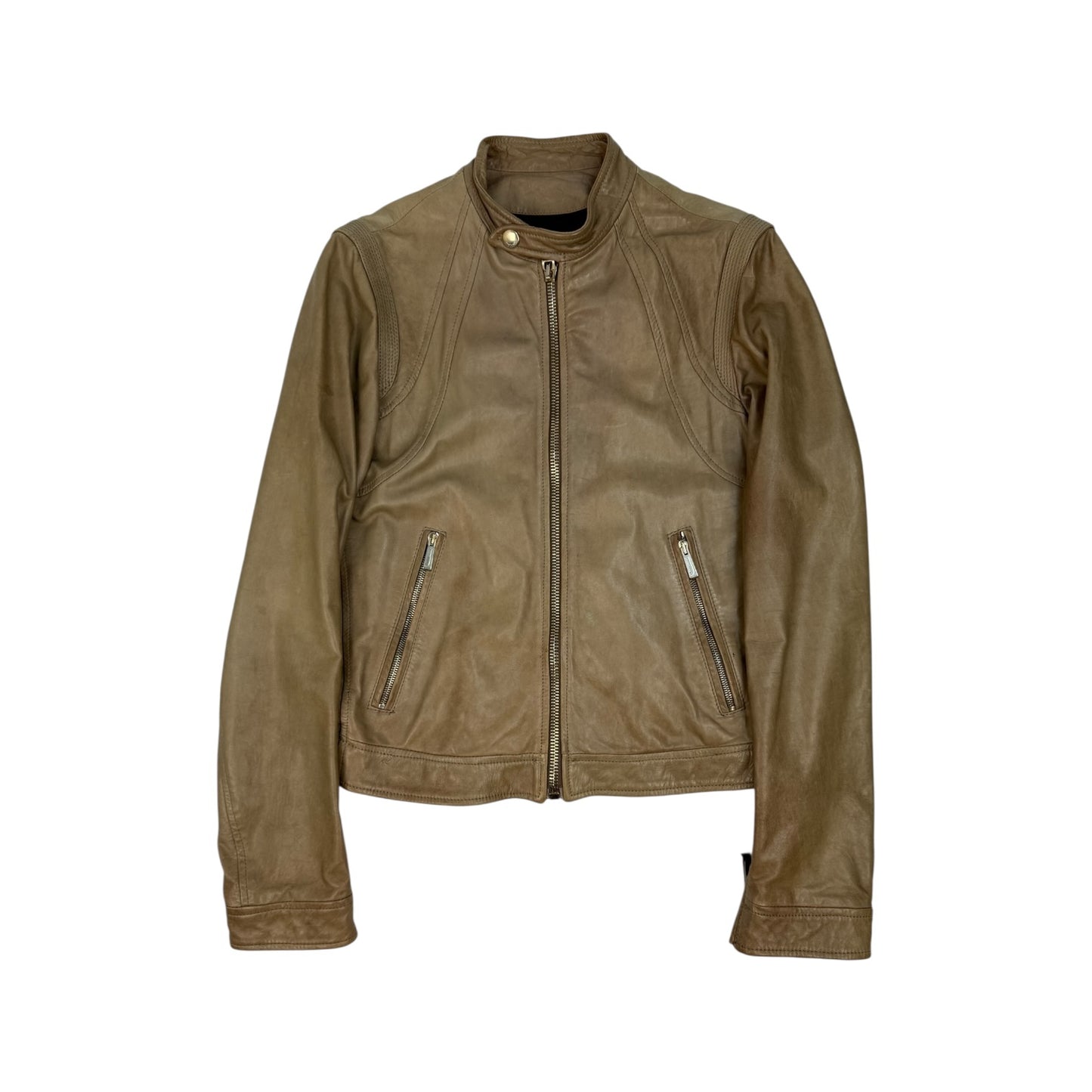 Vintage Just Cavalli Lederjacke braun Gr. 48