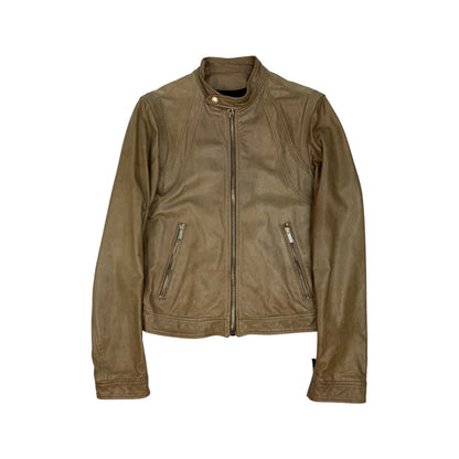 Vintage Just Cavalli Lederjacke braun Gr. 48