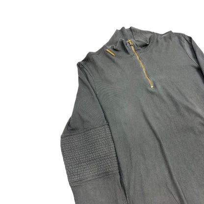 Vintage Dolce & Gabbana Halfzip Pullover dunkelgrau S