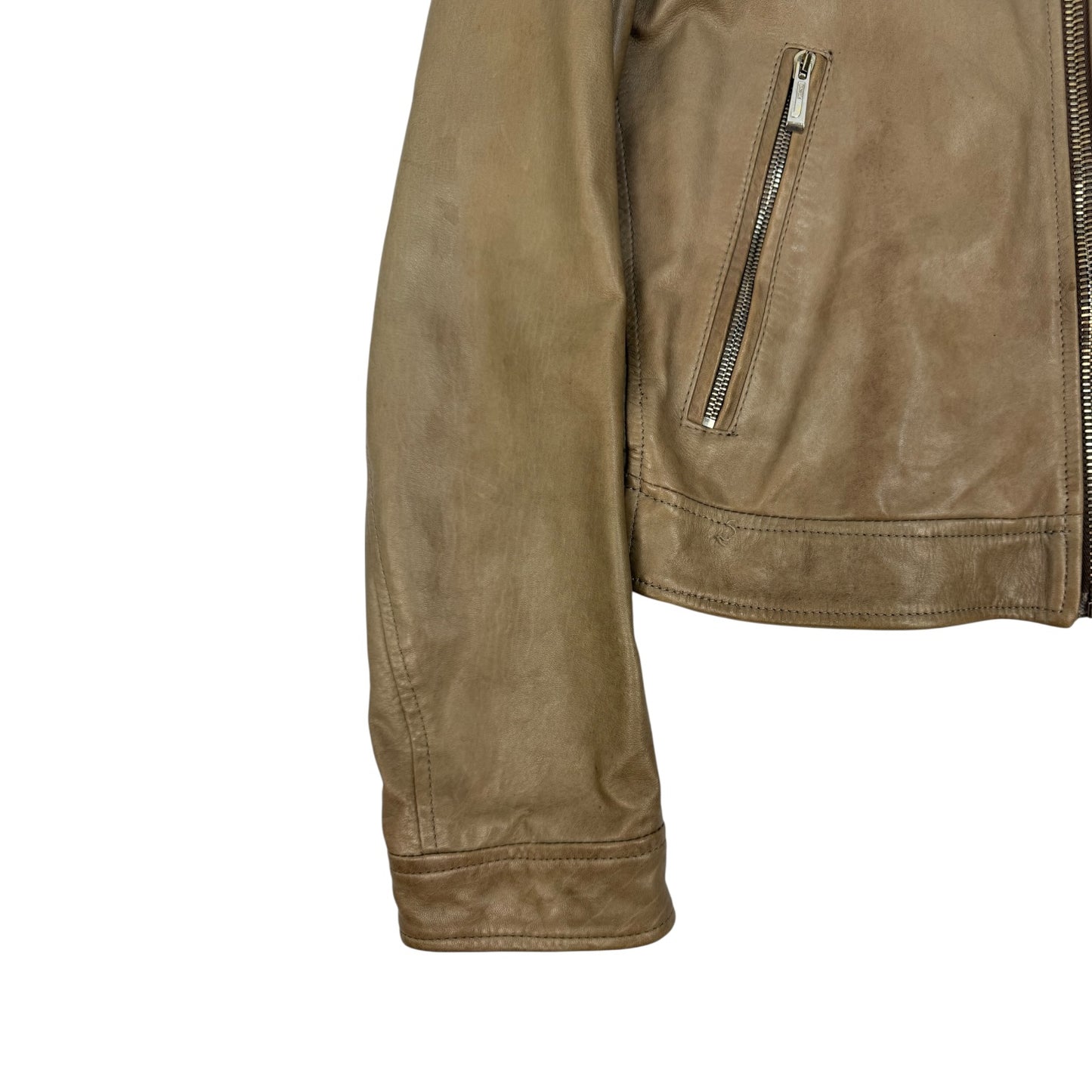 Vintage Just Cavalli Lederjacke braun Gr. 48