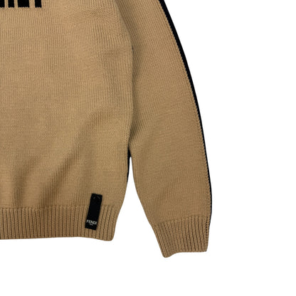 Fendi Pullover schwarz / braun Gr. 52