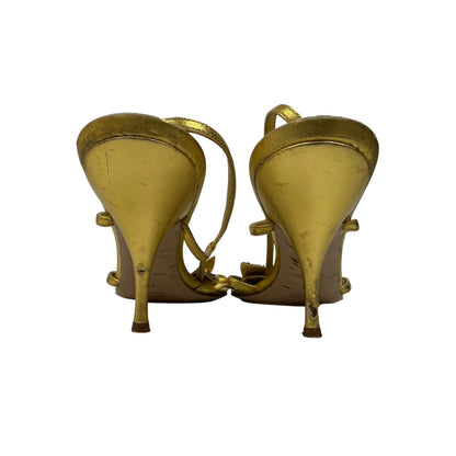 Vintage Miu Miu Heels Gold Gr. 41