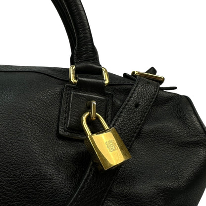 Vintage Loewe Handtasche schwarz