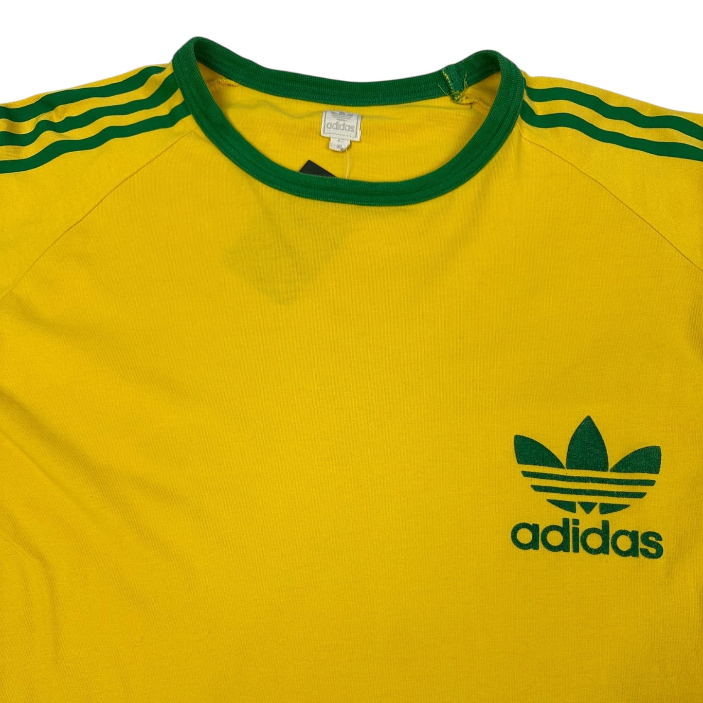 Vintage Adidas Longsleeve gelb / grün XL