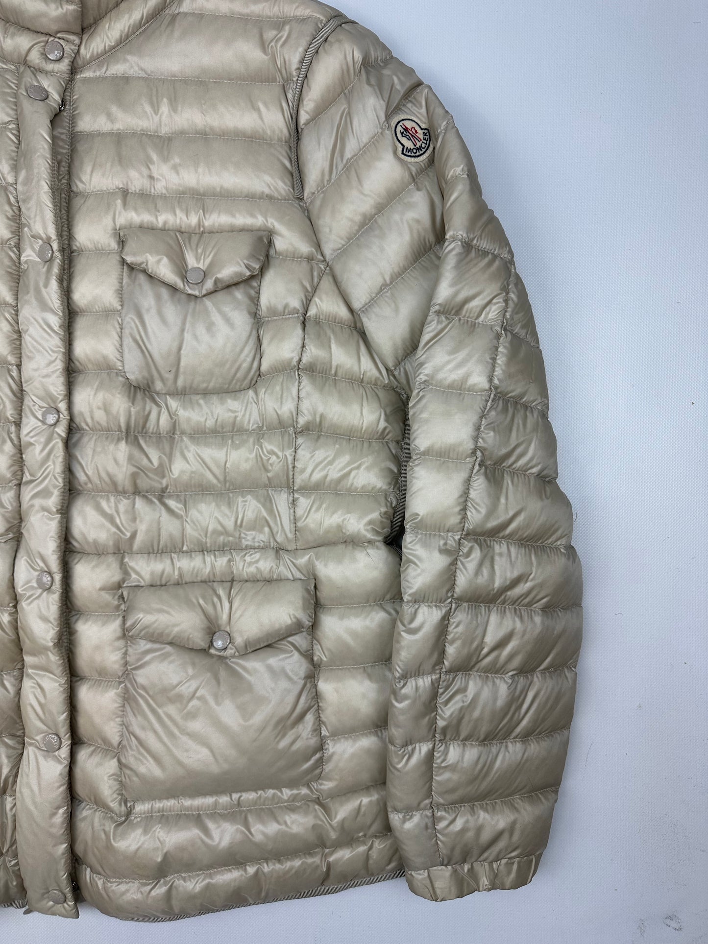 Vintage Moncler Jacke creme Damen XL (5)