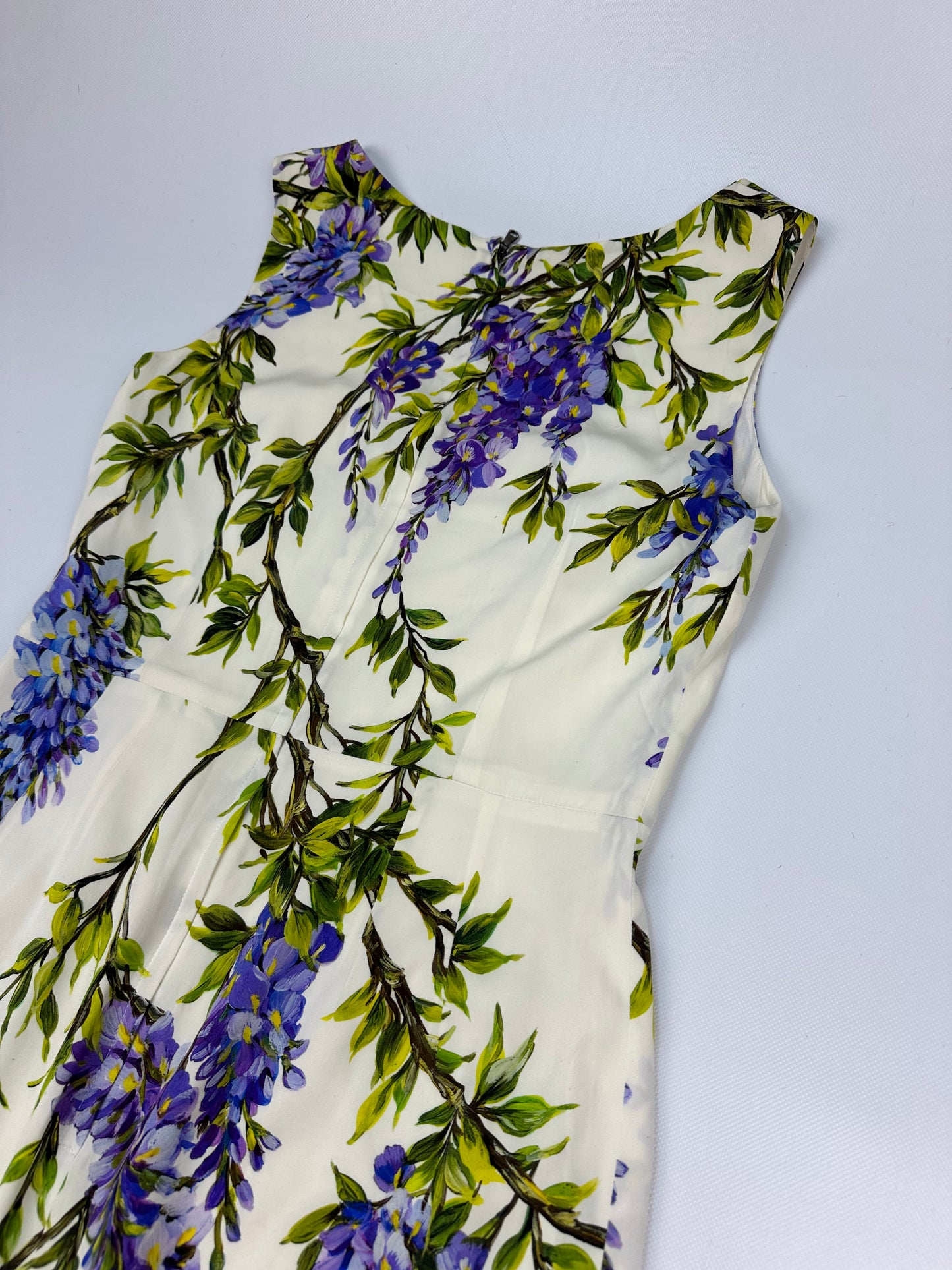 Dolce & Gabbana Kleid weiß/lila/grün Gr. 44