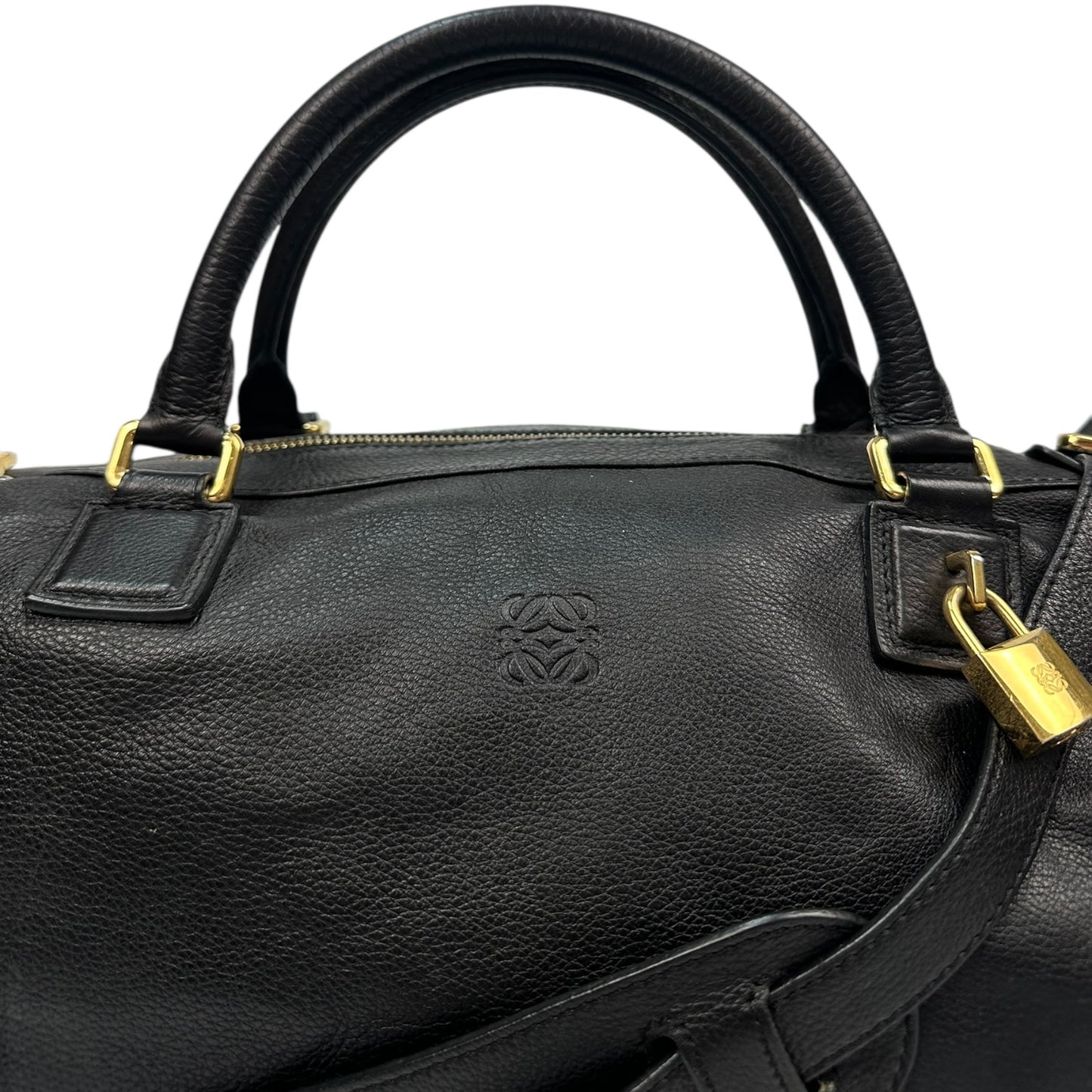 Vintage Loewe Handtasche schwarz