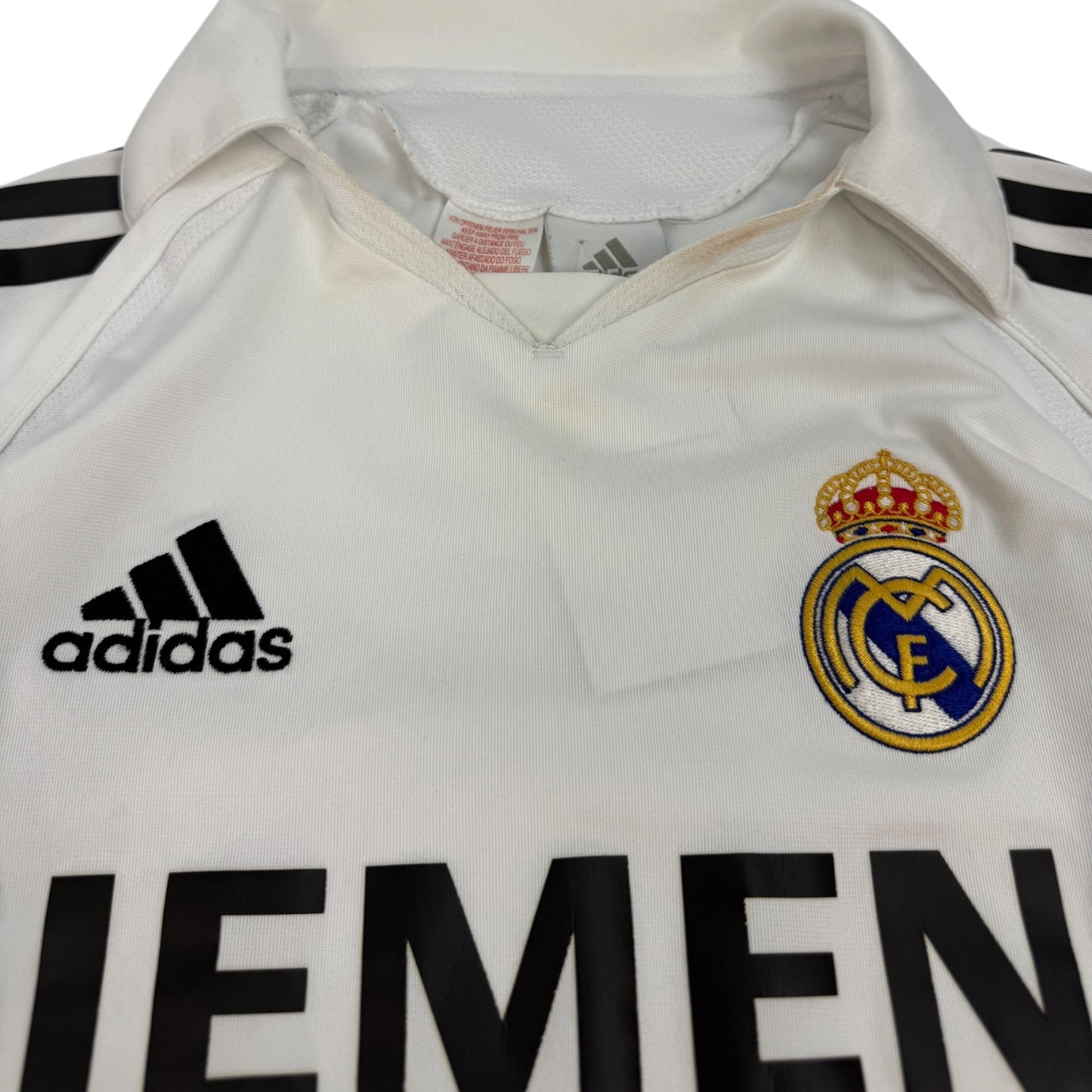 Vintage Adidas Real Madrid Fußballtrikot weiß Gr. 176