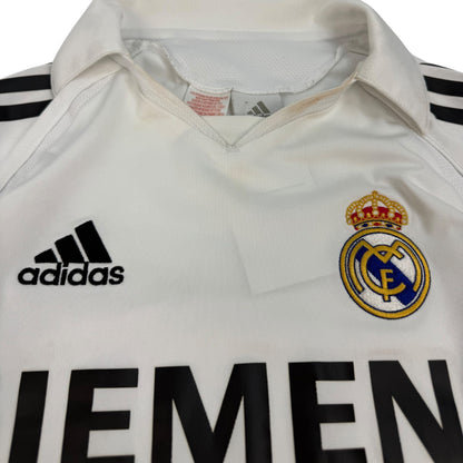 Vintage Adidas Real Madrid Fußballtrikot weiß Gr. 176