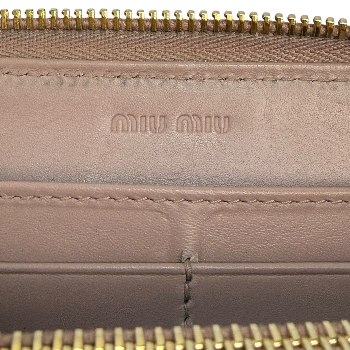 Vintage Miu Miu Portemonnaie rosa / Gold