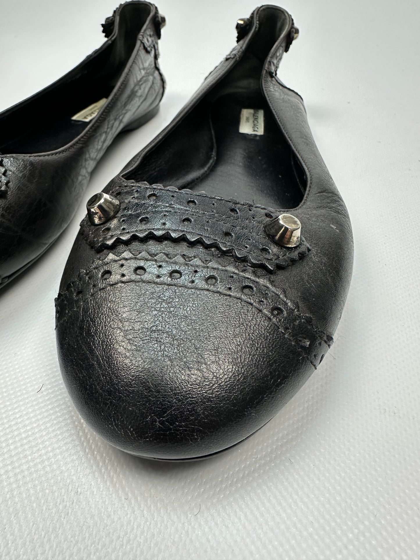 Vintage Balenciaga Ballerinas schwarz Gr. 41