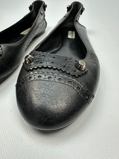 Vintage Balenciaga Ballerinas schwarz Gr. 41