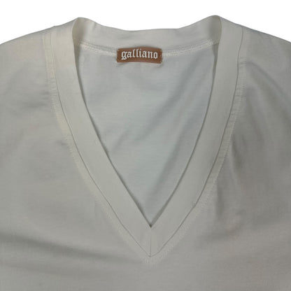 Vintage Galliano T-Shirt weiß Damen S