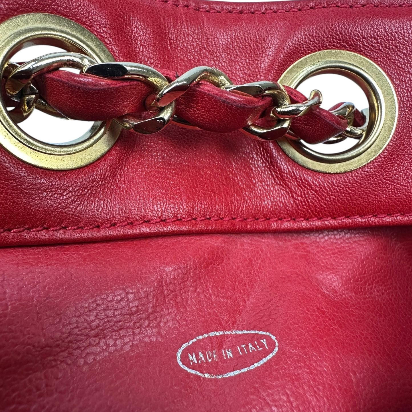 Vintage Chanel Handtasche rot