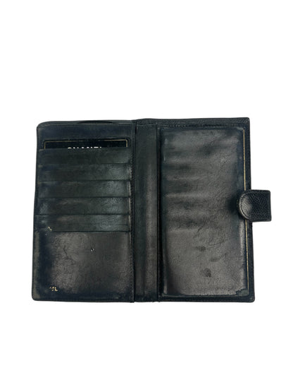 Chanel Portmonaie schwarz Echtleder
