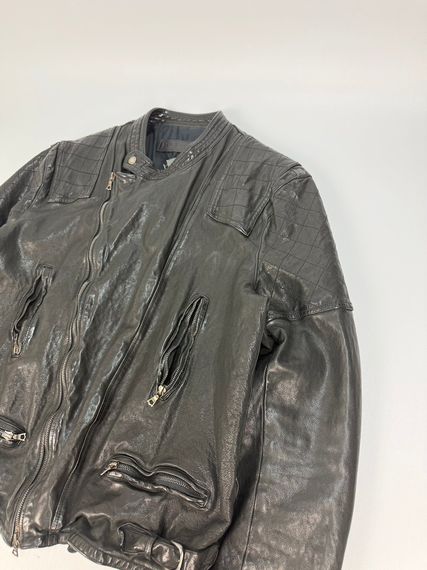Vintage Neil Barrett Lederjacke schwarz Gr. XL