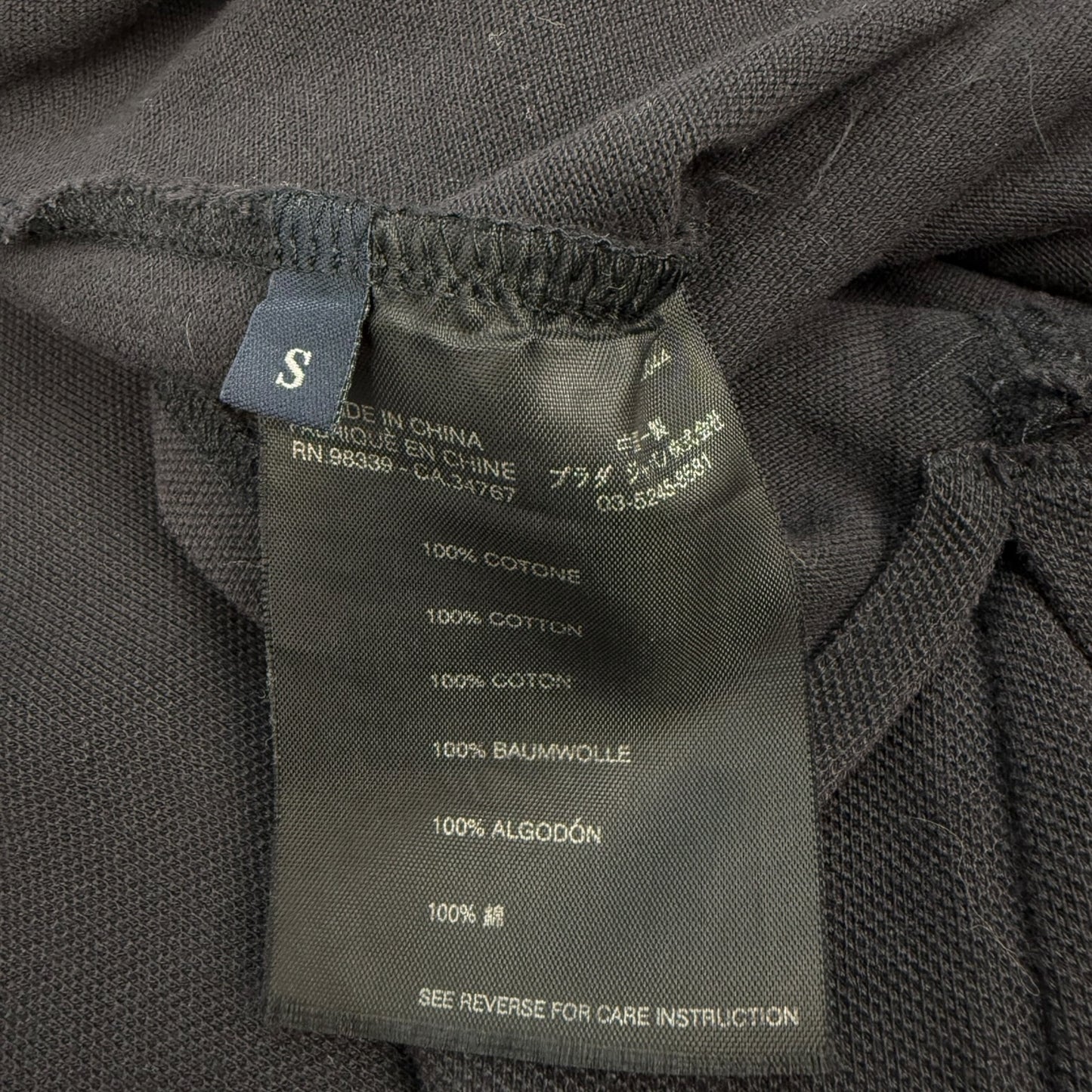 Vintage Prada Poloshirt Lang schwarz Gr. S