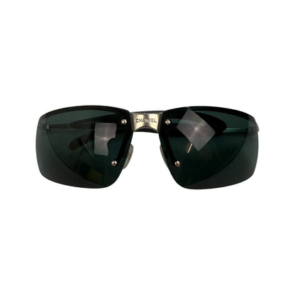 Vintage Chanel Sonnenbrille Silber
