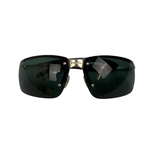 Vintage Chanel Sonnenbrille Silber