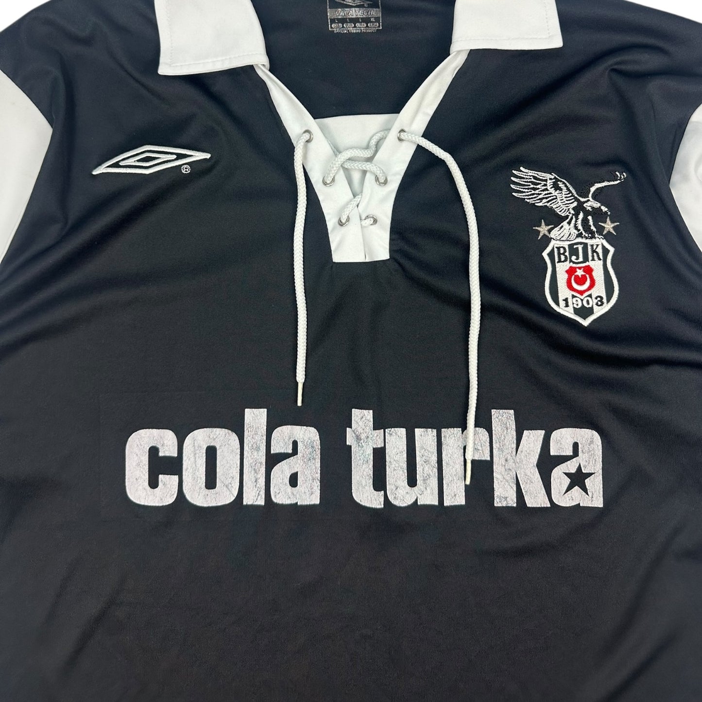 Vintage Umbro Türkei Trikot schwarz / weiß L