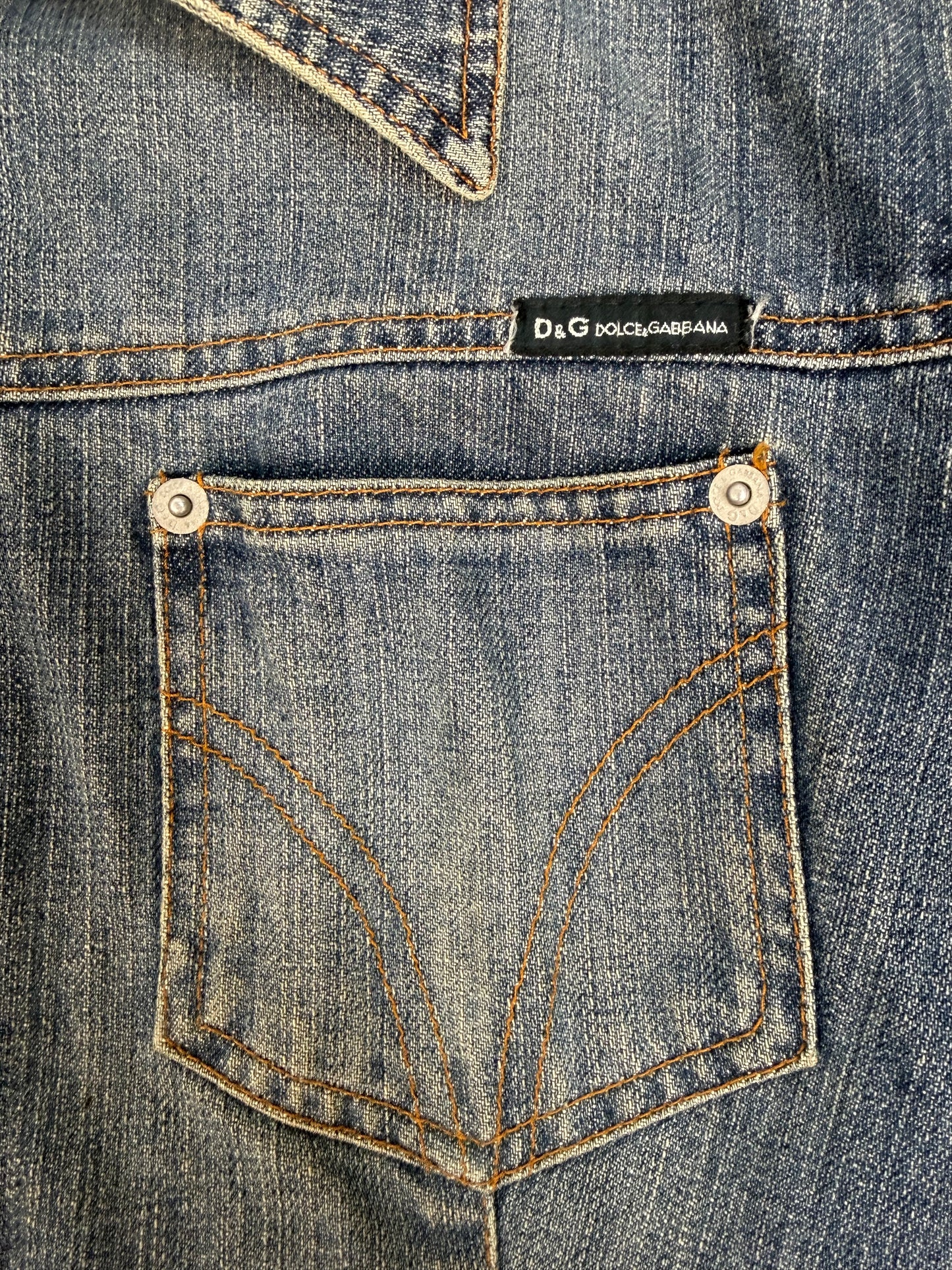 Vintage Dolce & Gabbana Jeansjacke blau Gr. L