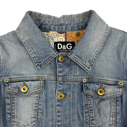 Vintage Dolce & Gabbana Jeansjacke hellblau L