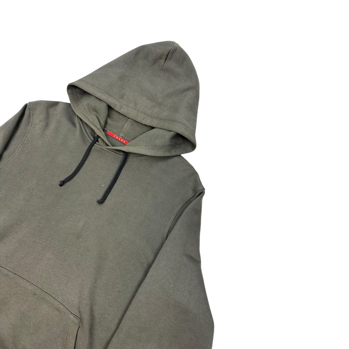 Vintage Prada Hoodie dunkelgrün M