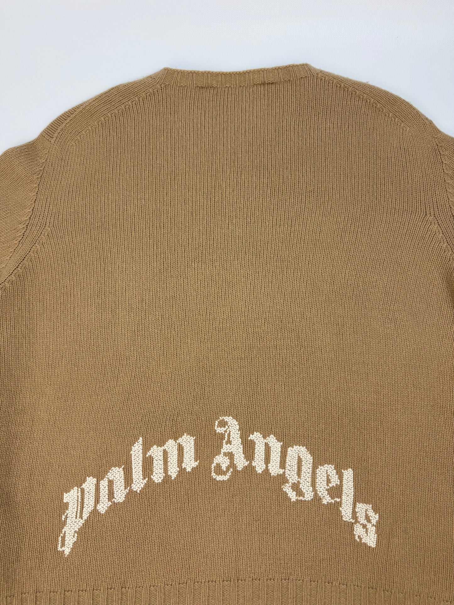 Palm Angels Pullover braun / weiß Gr. XXL