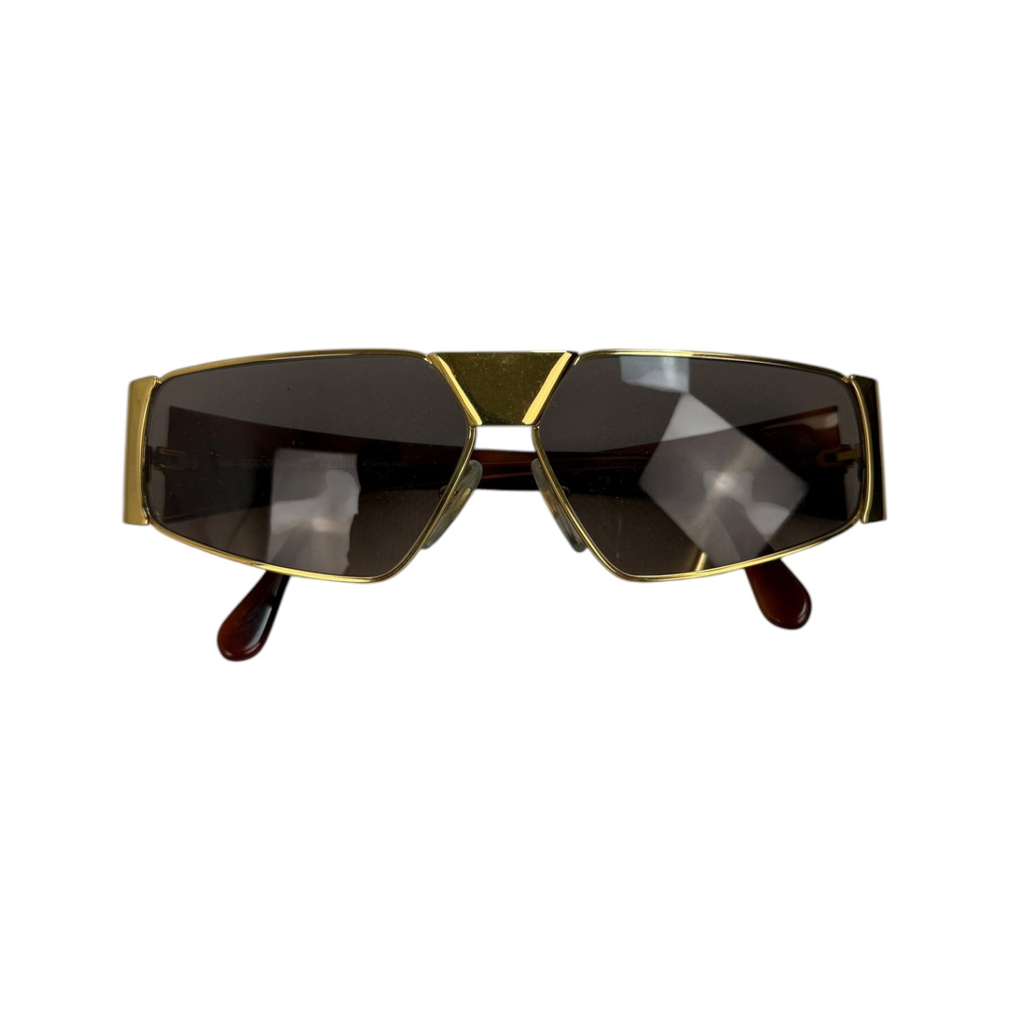Vintage Gianfranco Ferre Sonnenbrille Gold / braun