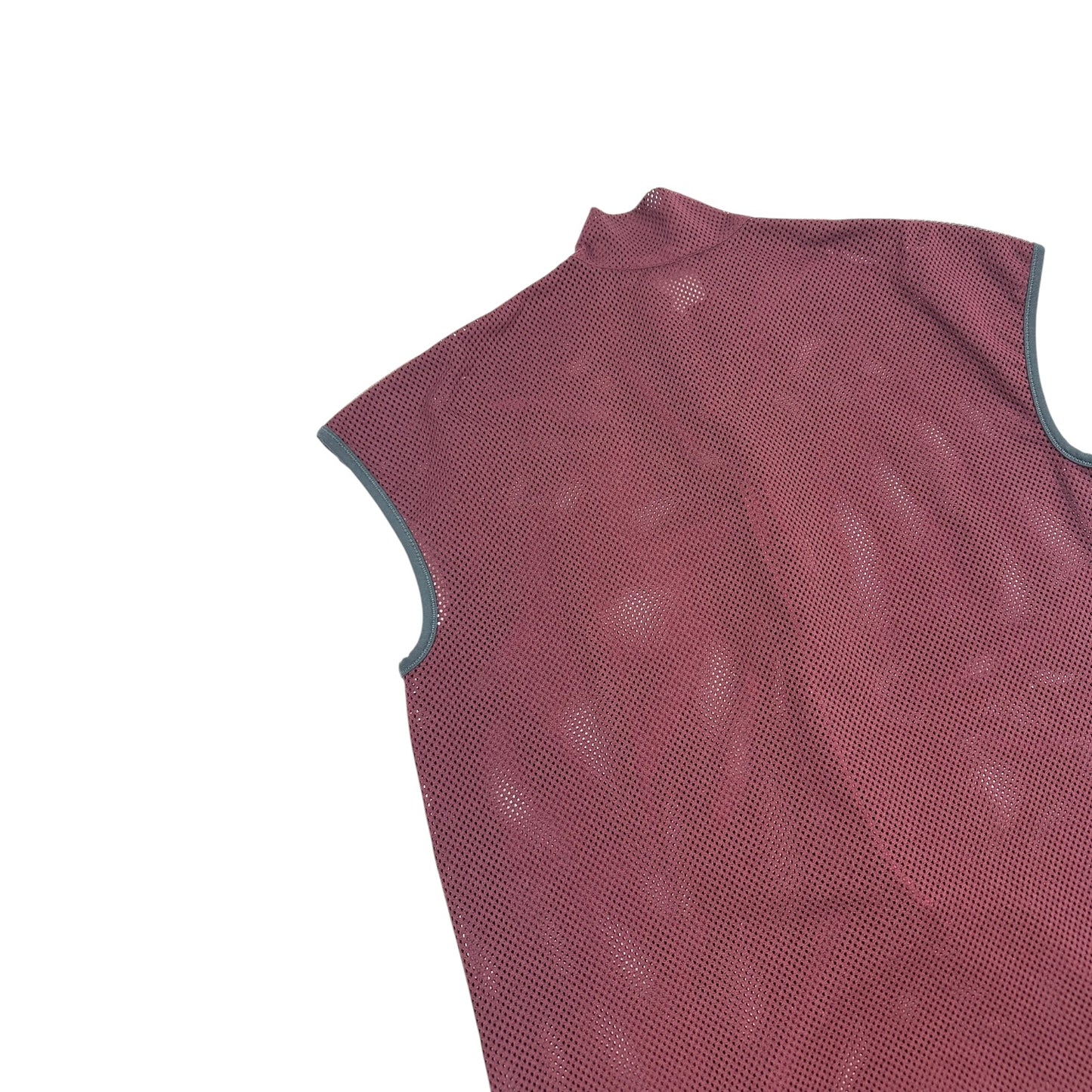 Vintage Prada Mesh Weste rot L