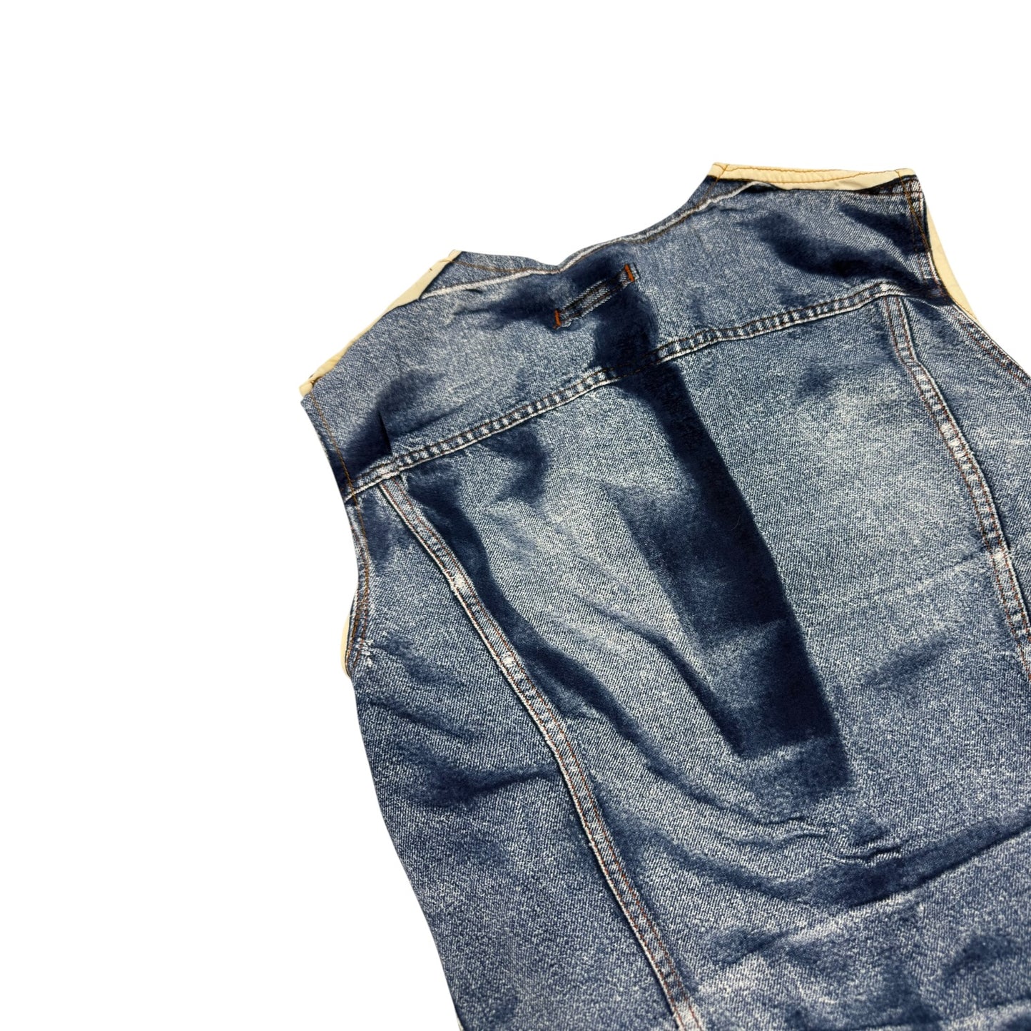 Vintage Gaultier Jeans Weste blau Gr. Damen M