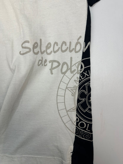 Vintage La Martina Polohemd schwarz/weiß XXL