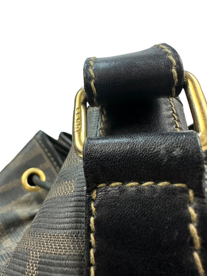Vintage Fendi Umhängetasche braun/gold
