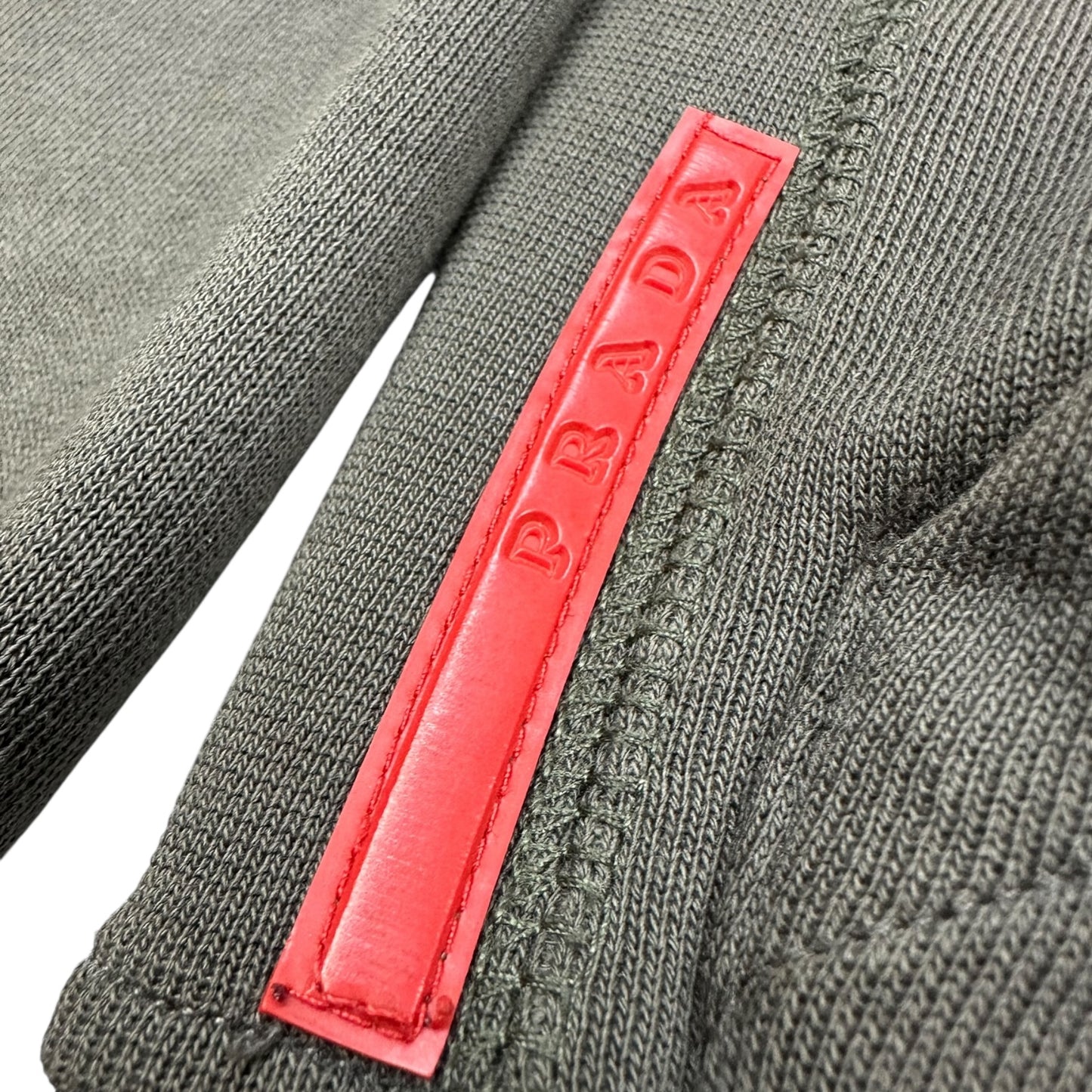 Vintage Prada Hoodie dunkelgrün M