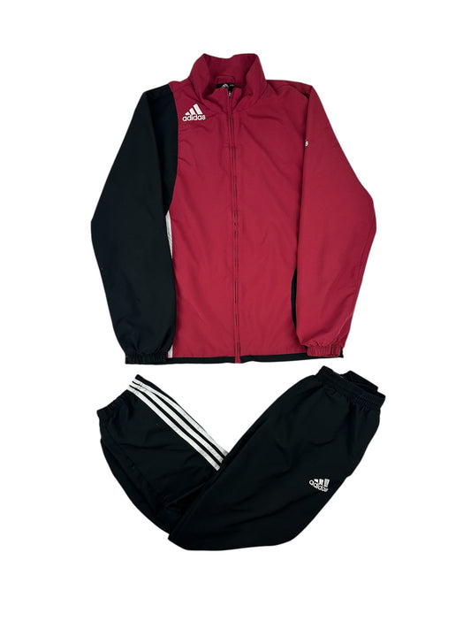 Vintage Adidas Tracksuit rot / schwarz M