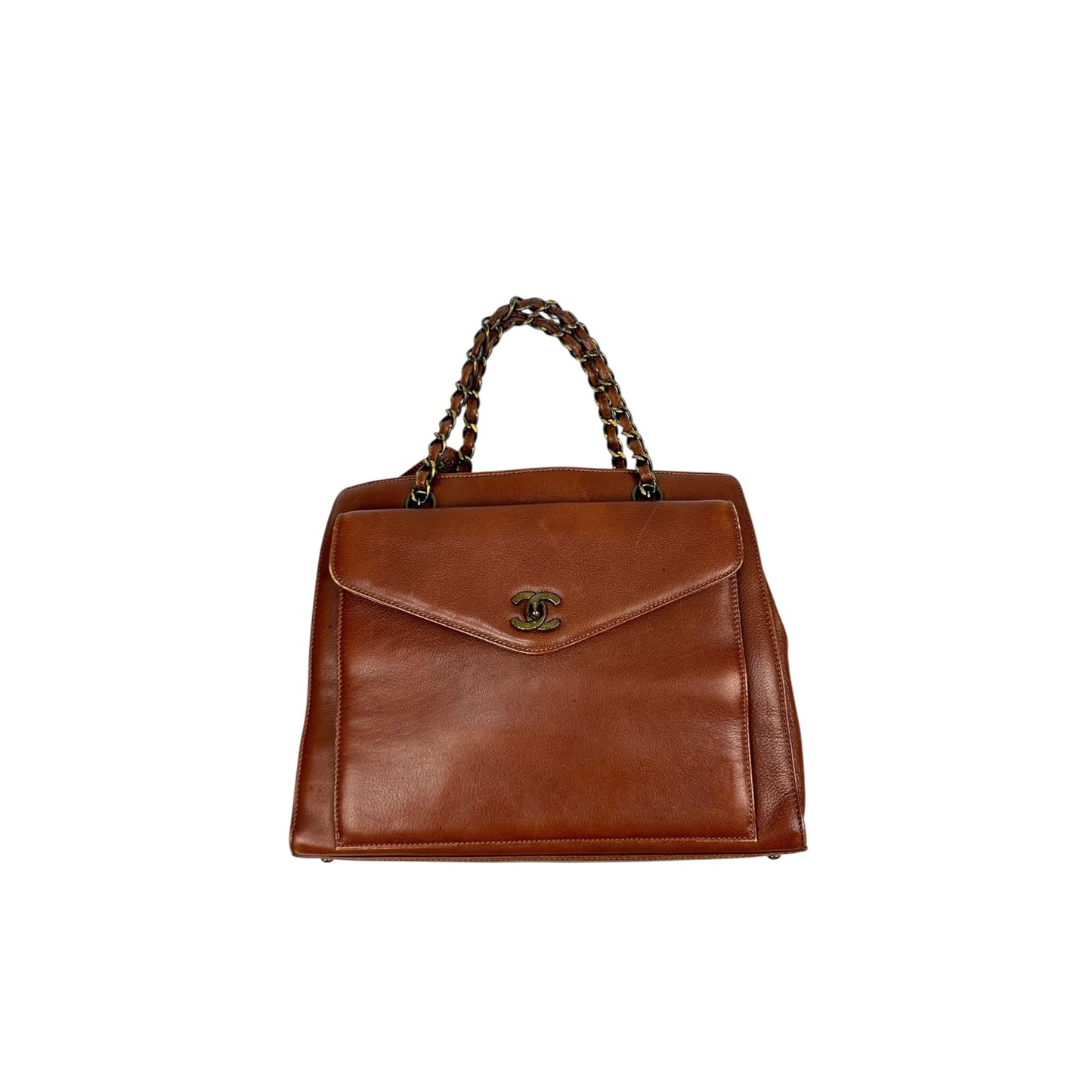 Vintage Chanel Handtasche braun / gold