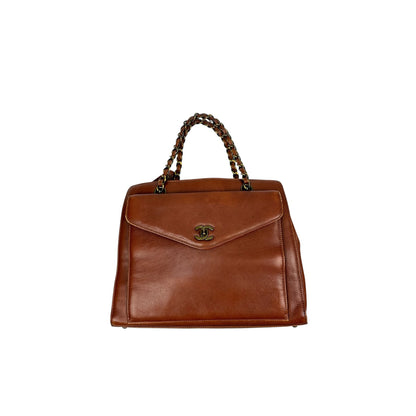 Vintage Chanel Handtasche braun / gold