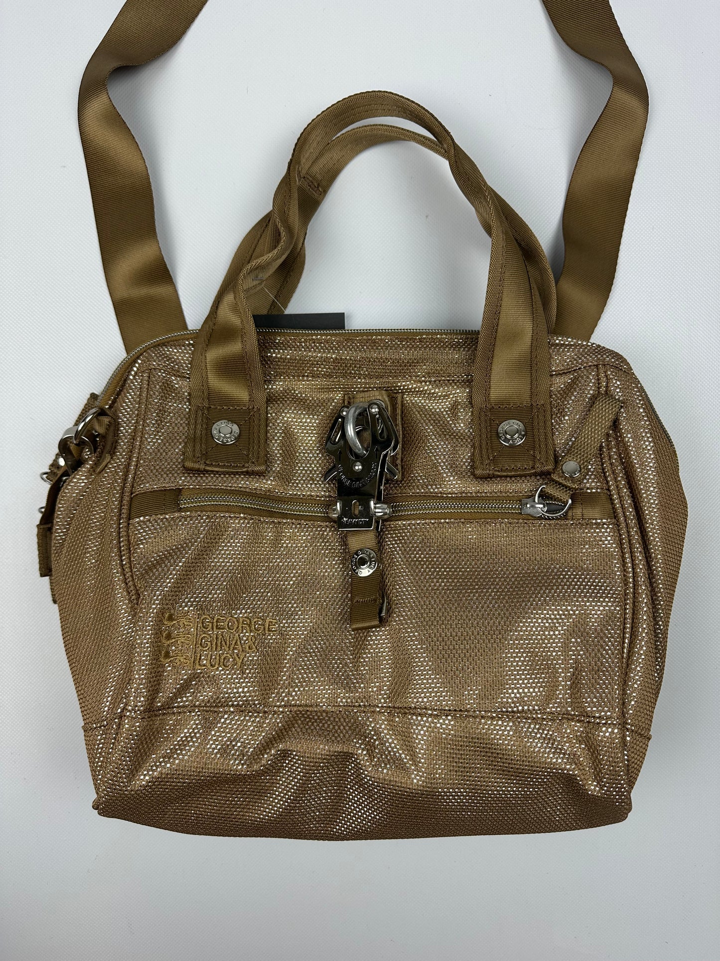 Vintage GG&L Hand- Umhängetasche gold