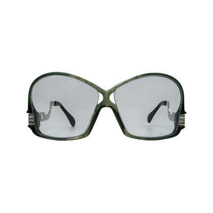 Vintage Cazal Brille silber / grün