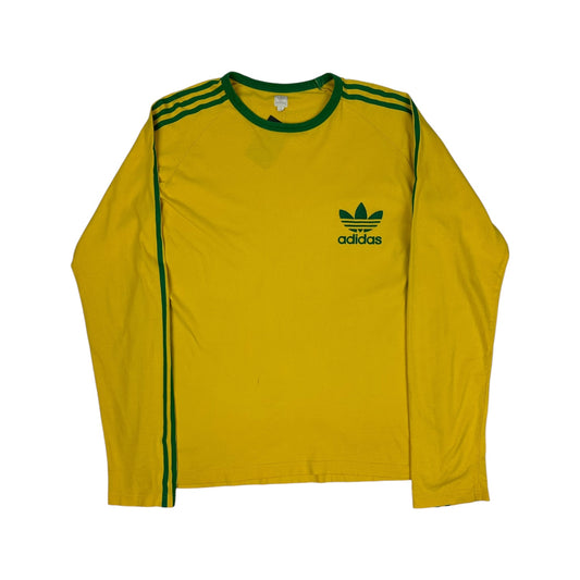 Vintage Adidas Longsleeve gelb / grün XL