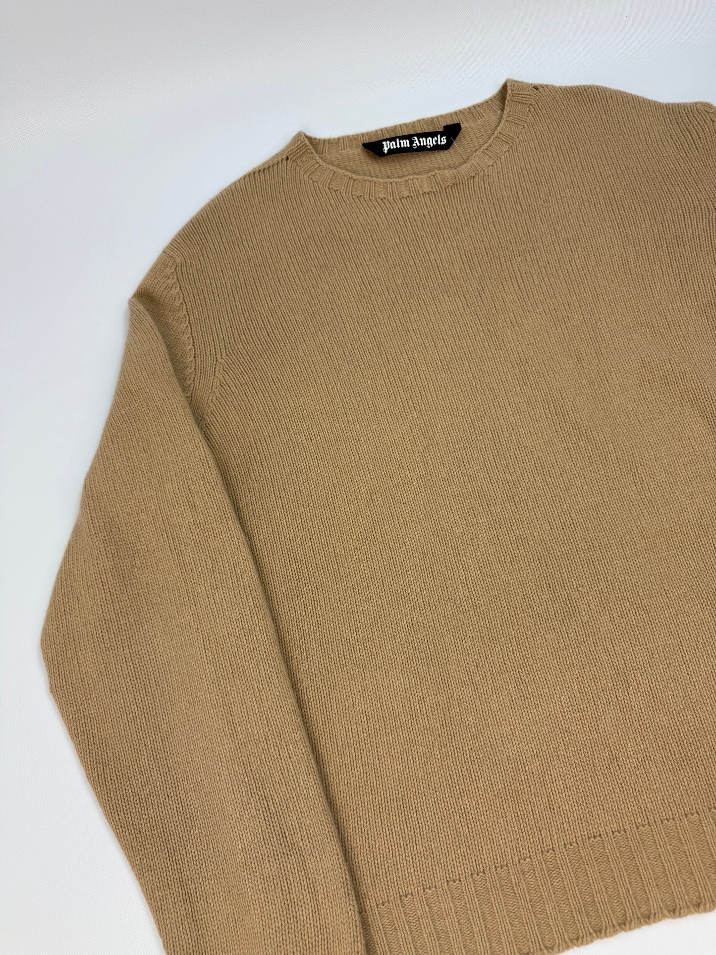 Palm Angels Pullover braun / weiß Gr. XXL
