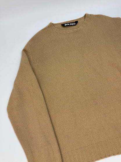 Palm Angels Pullover braun / weiß Gr. XXL