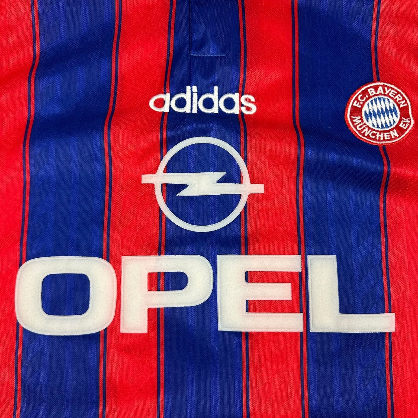 Vintage Adidas FC Bayern Fußball Trikot blau / rot L