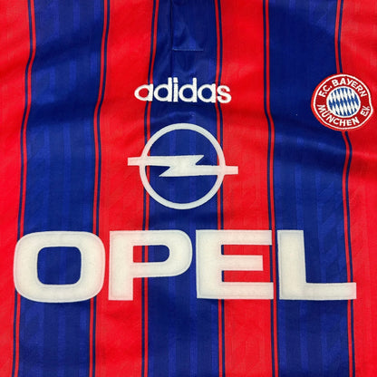 Vintage Adidas FC Bayern Fußball Trikot blau / rot L